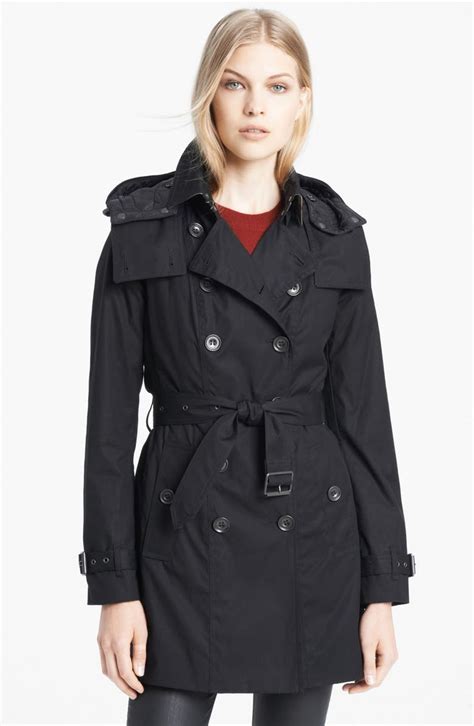 burberry brit hooded trench|burberry trench coat removable lining.